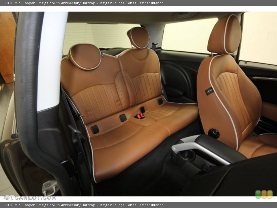 Mayfair Lounge Toffee Leather Interior Rear Seat for the 2010 Mini Cooper S Mayfair 50th Anniversary Hardtop #80135445