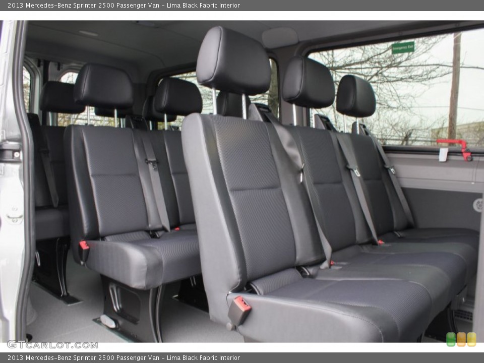Lima Black Fabric Interior Rear Seat for the 2013 Mercedes-Benz Sprinter 2500 Passenger Van #80135778