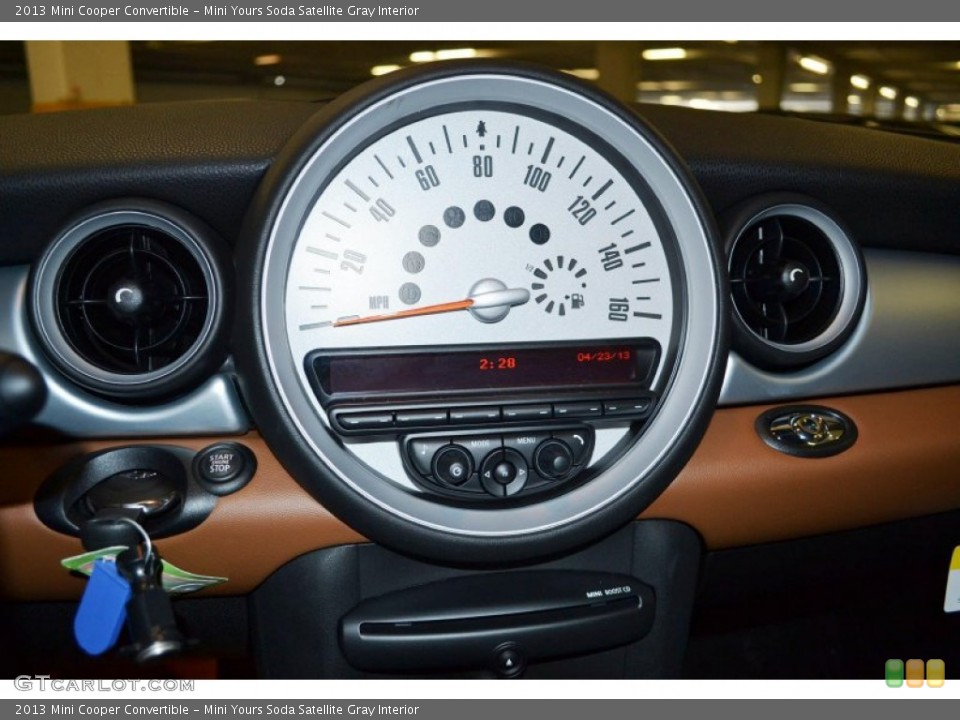 Mini Yours Soda Satellite Gray Interior Gauges for the 2013 Mini Cooper Convertible #80136063