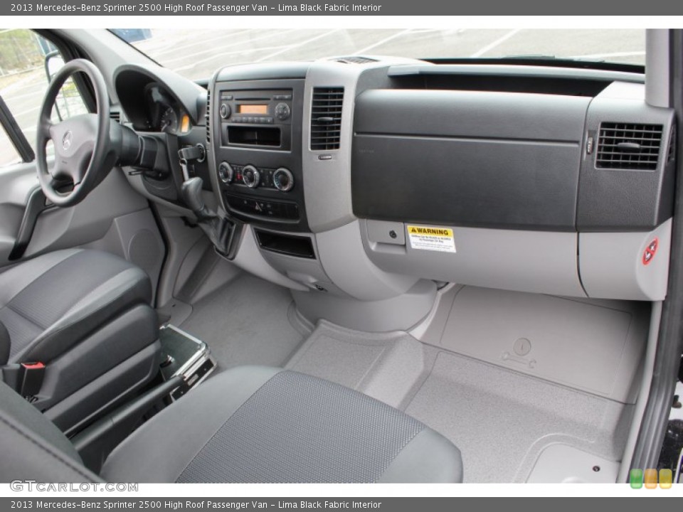 Lima Black Fabric Interior Dashboard for the 2013 Mercedes-Benz Sprinter 2500 High Roof Passenger Van #80136327