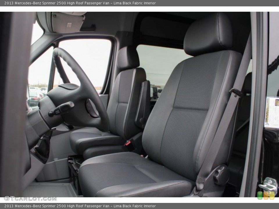 Lima Black Fabric Interior Front Seat for the 2013 Mercedes-Benz Sprinter 2500 High Roof Passenger Van #80136375