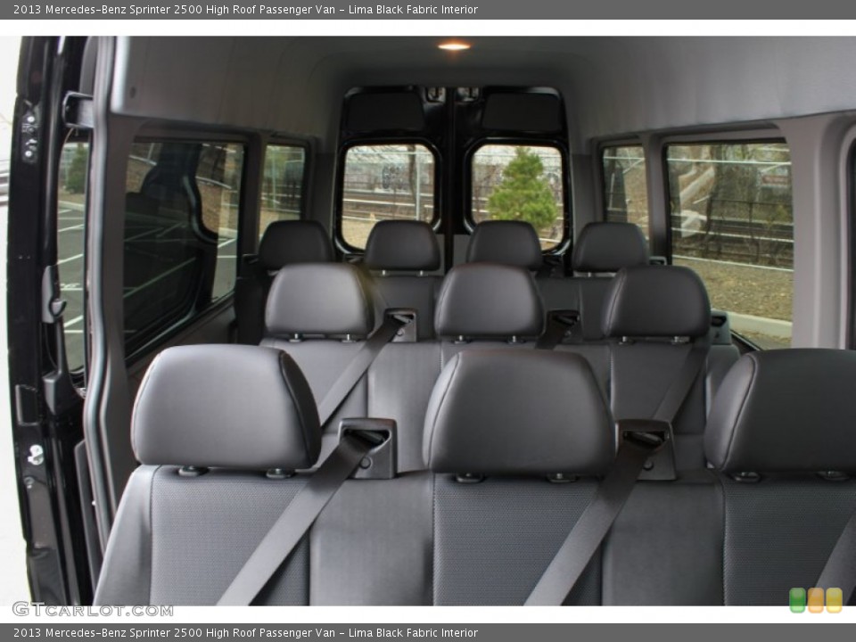 Lima Black Fabric Interior Rear Seat for the 2013 Mercedes-Benz Sprinter 2500 High Roof Passenger Van #80136428
