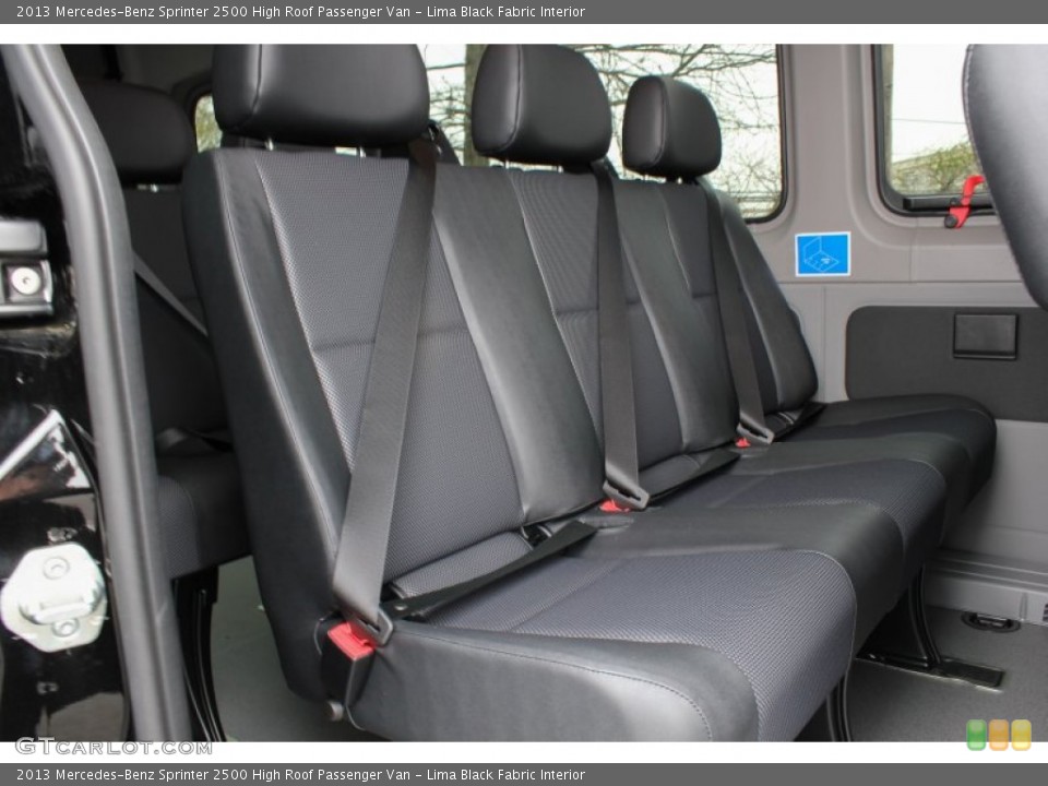 Lima Black Fabric Interior Rear Seat for the 2013 Mercedes-Benz Sprinter 2500 High Roof Passenger Van #80136456