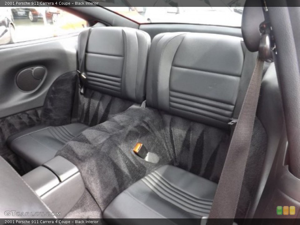 Black Interior Rear Seat for the 2001 Porsche 911 Carrera 4 Coupe #80136524