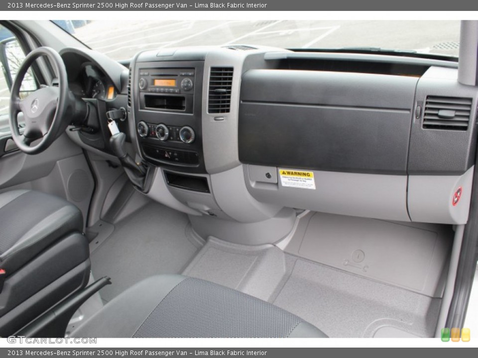 Lima Black Fabric Interior Dashboard for the 2013 Mercedes-Benz Sprinter 2500 High Roof Passenger Van #80136636