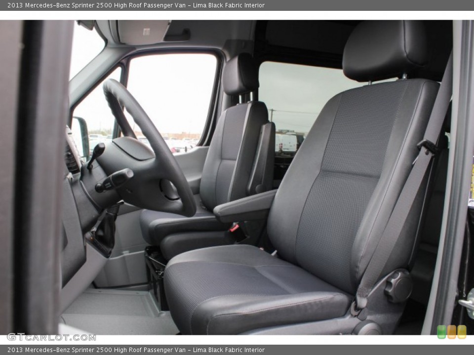 Lima Black Fabric Interior Front Seat for the 2013 Mercedes-Benz Sprinter 2500 High Roof Passenger Van #80137019