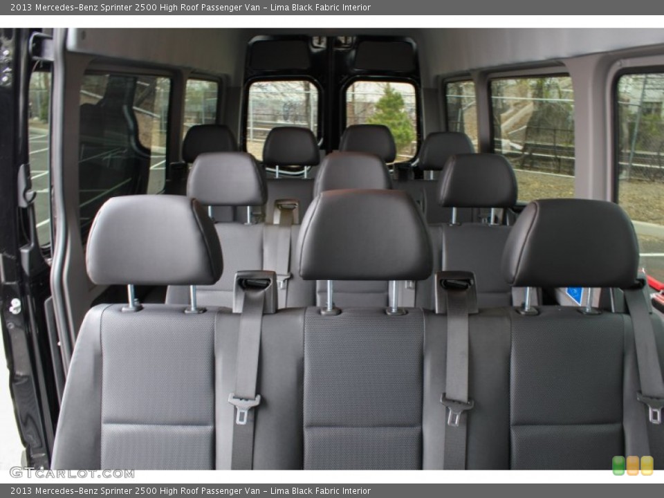 Lima Black Fabric Interior Rear Seat for the 2013 Mercedes-Benz Sprinter 2500 High Roof Passenger Van #80137068