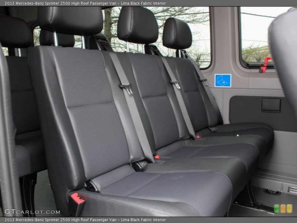 Lima Black Fabric Interior Rear Seat for the 2013 Mercedes-Benz Sprinter 2500 High Roof Passenger Van #80137110