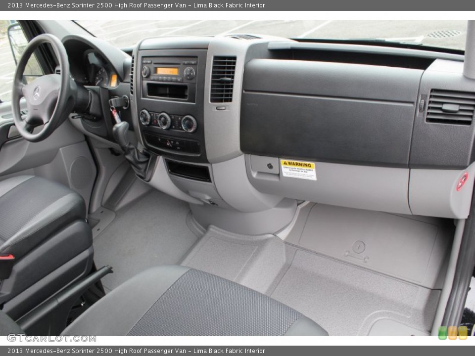 Lima Black Fabric Interior Dashboard for the 2013 Mercedes-Benz Sprinter 2500 High Roof Passenger Van #80137287