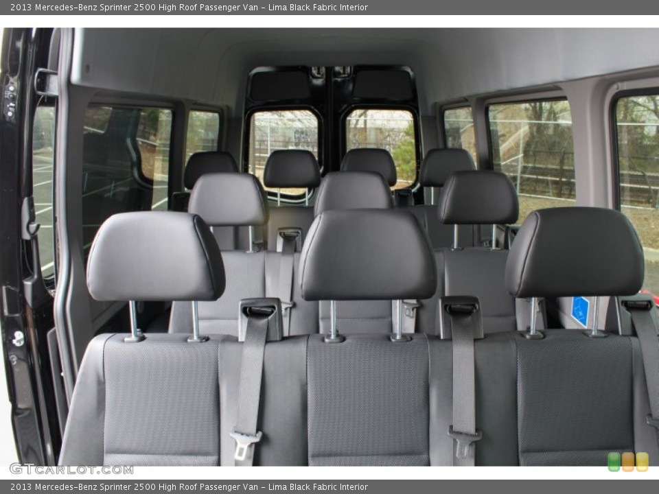 Lima Black Fabric Interior Rear Seat for the 2013 Mercedes-Benz Sprinter 2500 High Roof Passenger Van #80137394