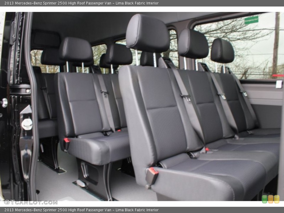 Lima Black Fabric Interior Rear Seat for the 2013 Mercedes-Benz Sprinter 2500 High Roof Passenger Van #80137411