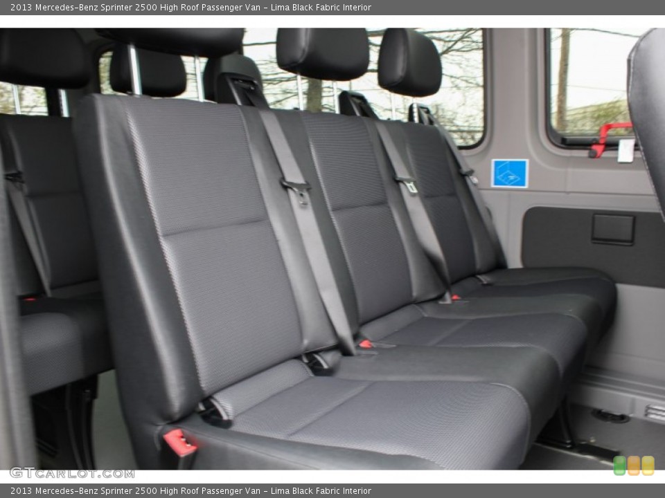 Lima Black Fabric Interior Rear Seat for the 2013 Mercedes-Benz Sprinter 2500 High Roof Passenger Van #80137427