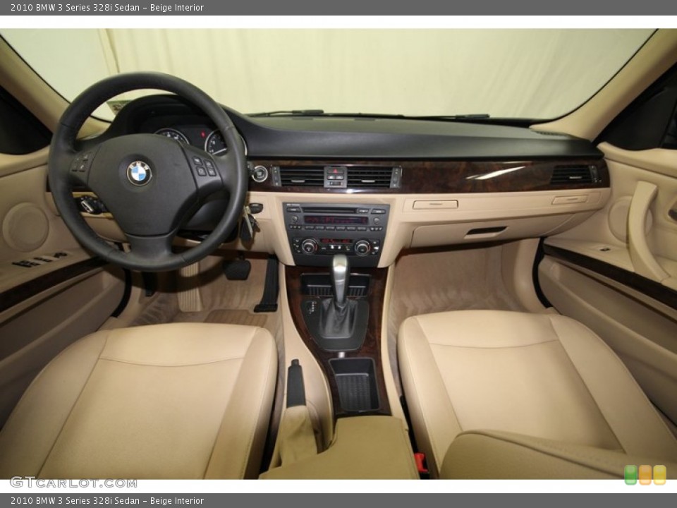 Beige Interior Dashboard for the 2010 BMW 3 Series 328i Sedan #80137572