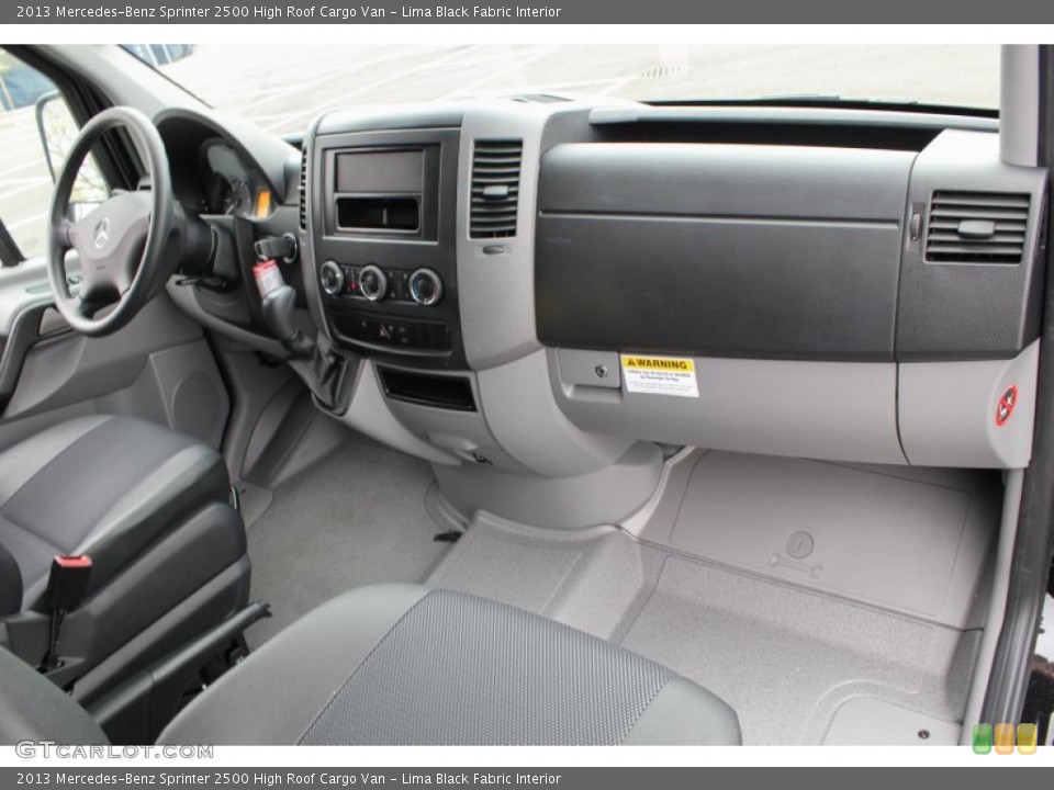 Lima Black Fabric Interior Dashboard for the 2013 Mercedes-Benz Sprinter 2500 High Roof Cargo Van #80137614