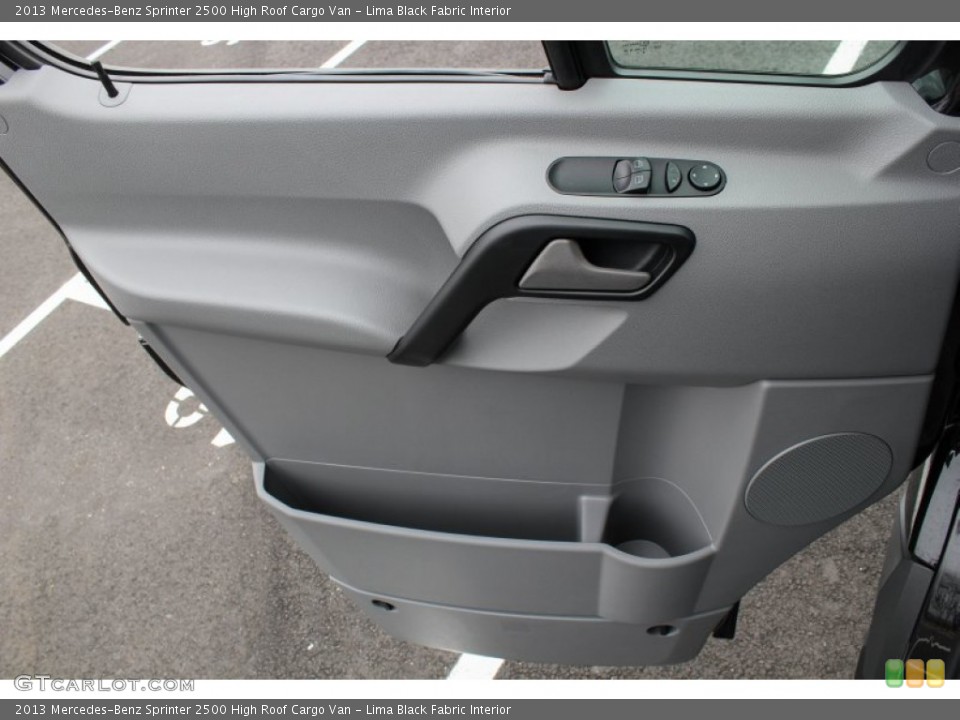 Lima Black Fabric Interior Door Panel for the 2013 Mercedes-Benz Sprinter 2500 High Roof Cargo Van #80137656