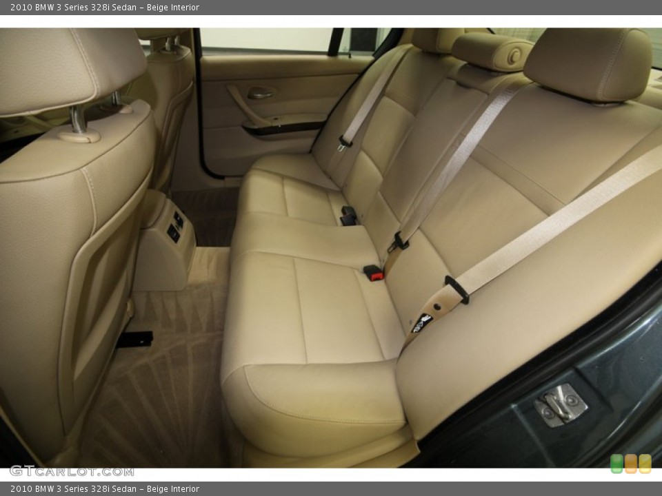 Beige Interior Rear Seat for the 2010 BMW 3 Series 328i Sedan #80137704