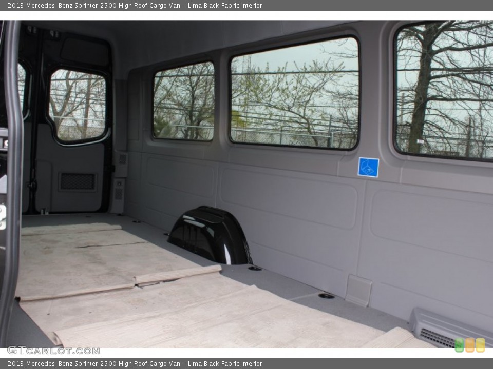 Lima Black Fabric Interior Rear Seat for the 2013 Mercedes-Benz Sprinter 2500 High Roof Cargo Van #80137743