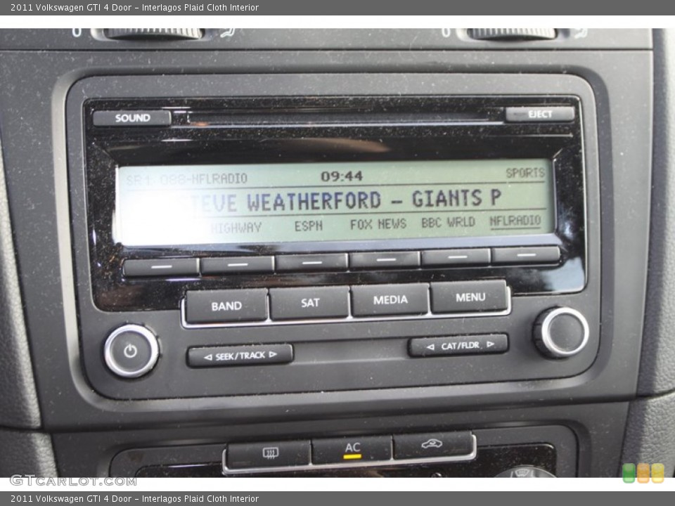 Interlagos Plaid Cloth Interior Audio System for the 2011 Volkswagen GTI 4 Door #80137797