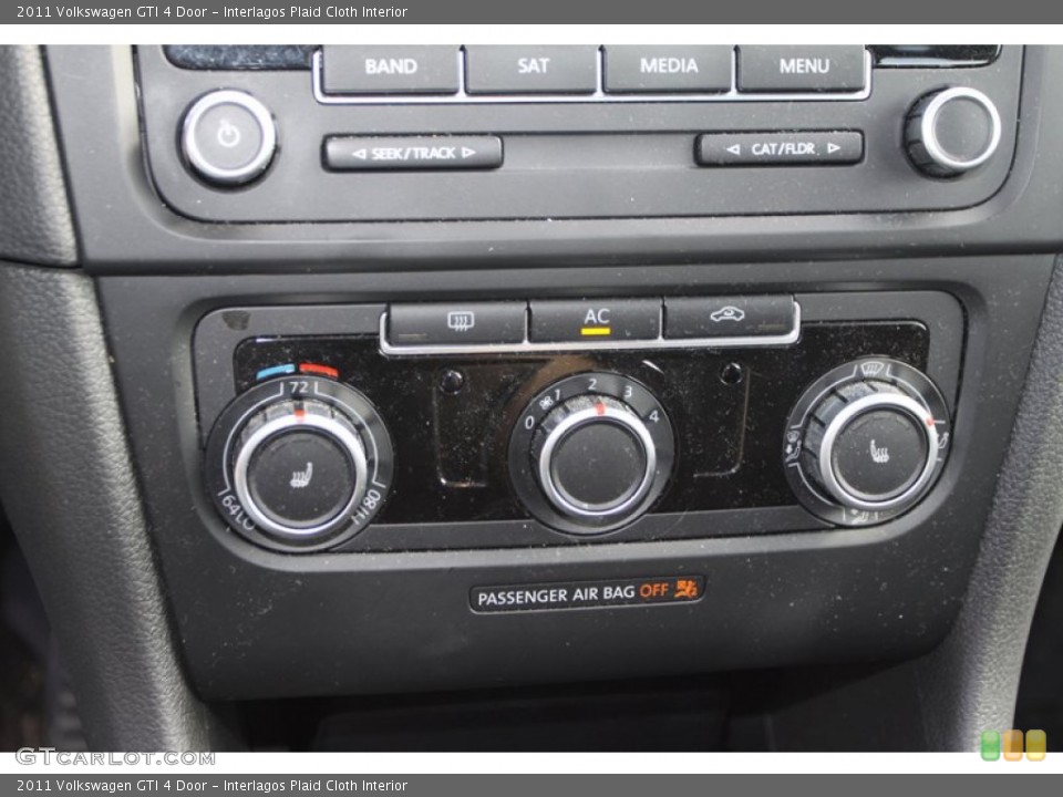 Interlagos Plaid Cloth Interior Controls for the 2011 Volkswagen GTI 4 Door #80137809