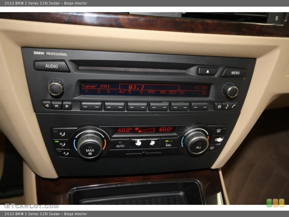 Beige Interior Controls for the 2010 BMW 3 Series 328i Sedan #80137815