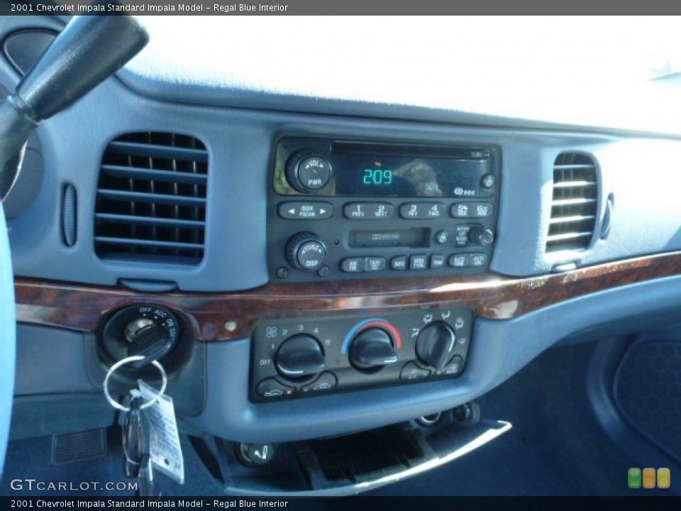 Regal Blue Interior Controls for the 2001 Chevrolet Impala  #80138544