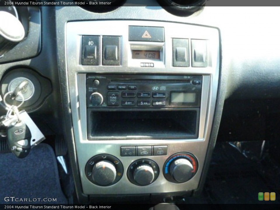 Black Interior Controls for the 2004 Hyundai Tiburon  #80139237