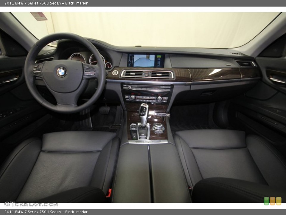 Black Interior Dashboard for the 2011 BMW 7 Series 750Li Sedan #80139730