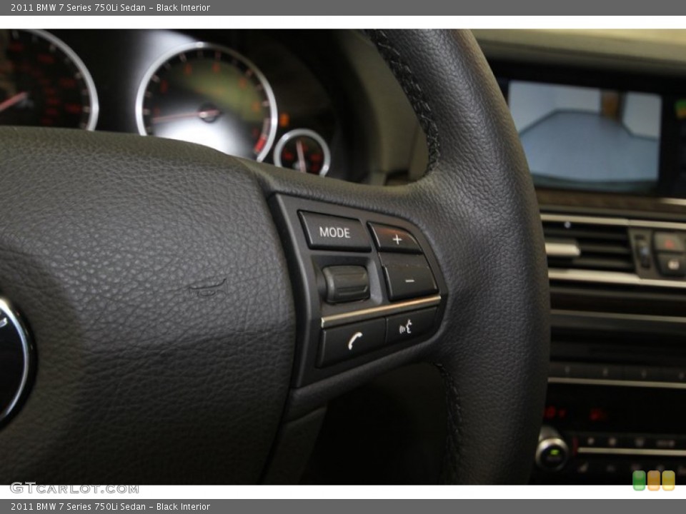 Black Interior Controls for the 2011 BMW 7 Series 750Li Sedan #80140143