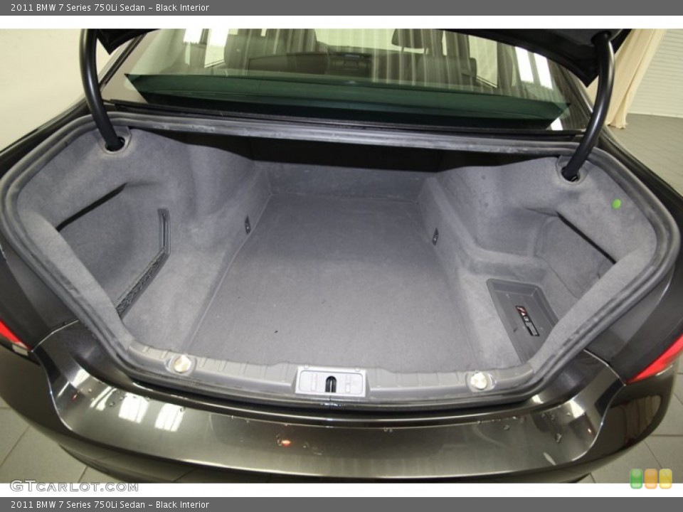 Black Interior Trunk for the 2011 BMW 7 Series 750Li Sedan #80140314