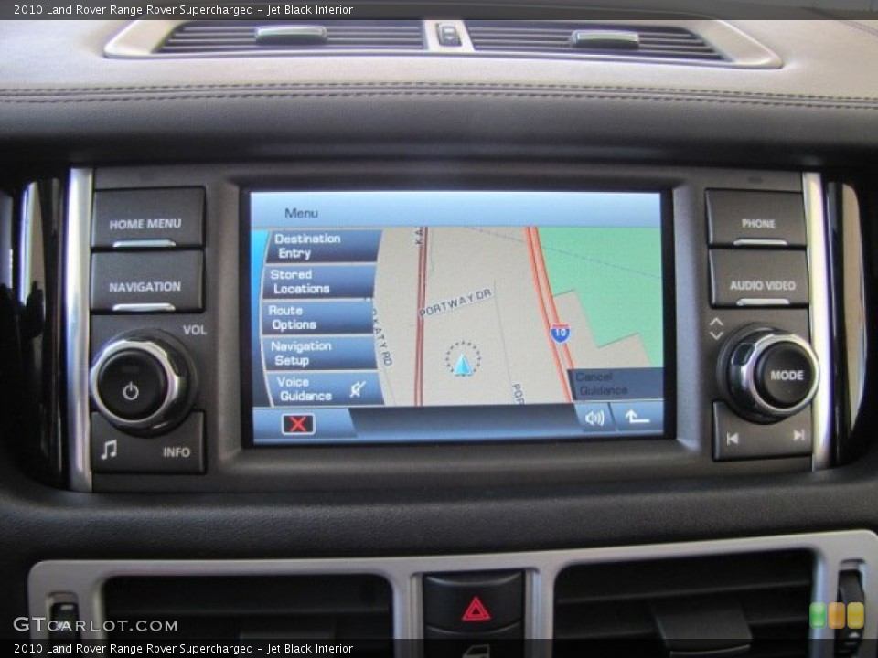 Jet Black Interior Navigation for the 2010 Land Rover Range Rover Supercharged #80140378