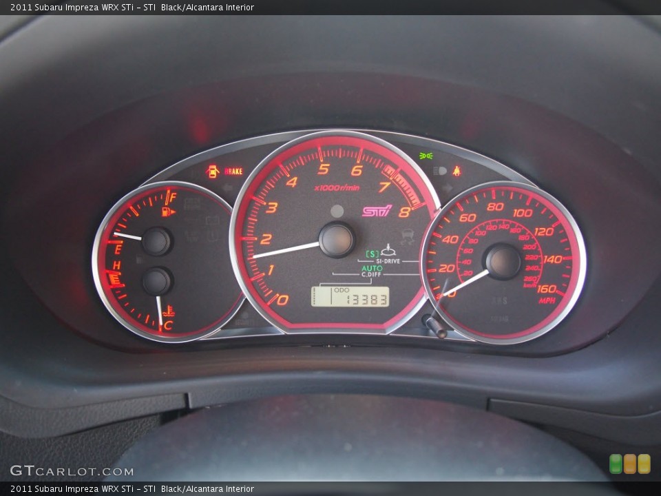 STI  Black/Alcantara Interior Gauges for the 2011 Subaru Impreza WRX STi #80141562
