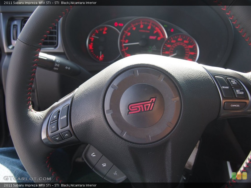 STI  Black/Alcantara Interior Steering Wheel for the 2011 Subaru Impreza WRX STi #80141583