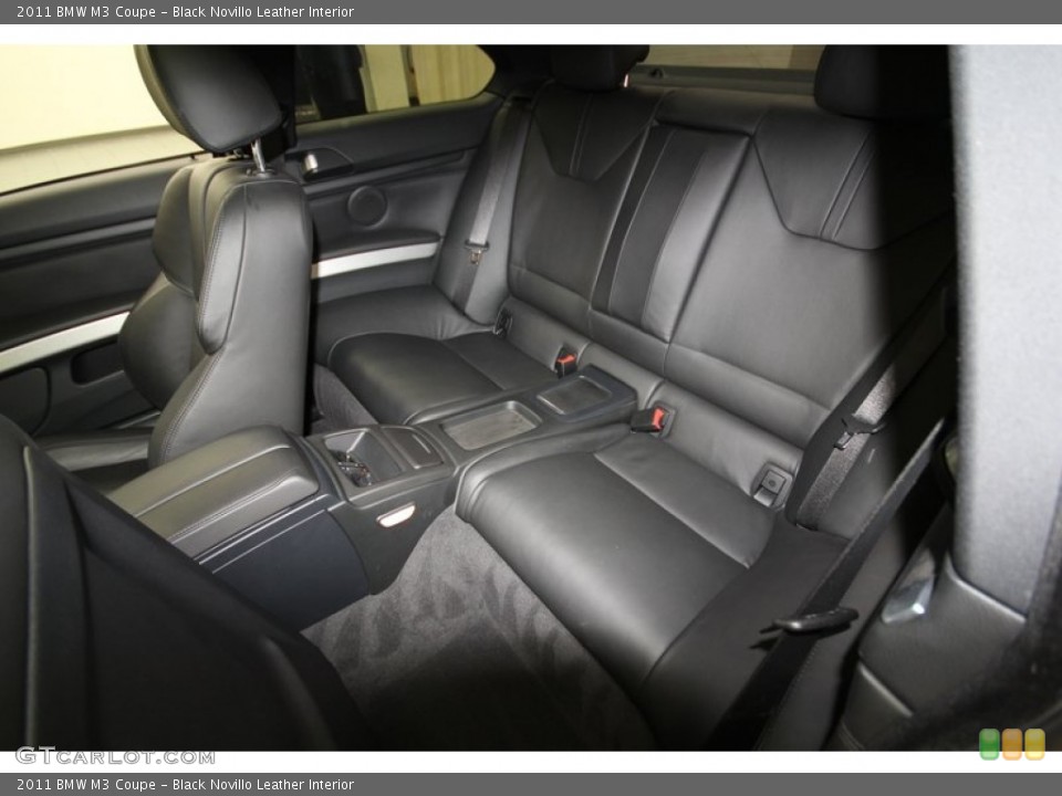 Black Novillo Leather Interior Rear Seat for the 2011 BMW M3 Coupe #80143242