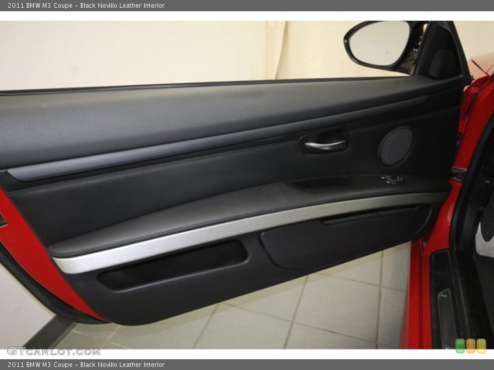 Black Novillo Leather Interior Door Panel for the 2011 BMW M3 Coupe #80143257