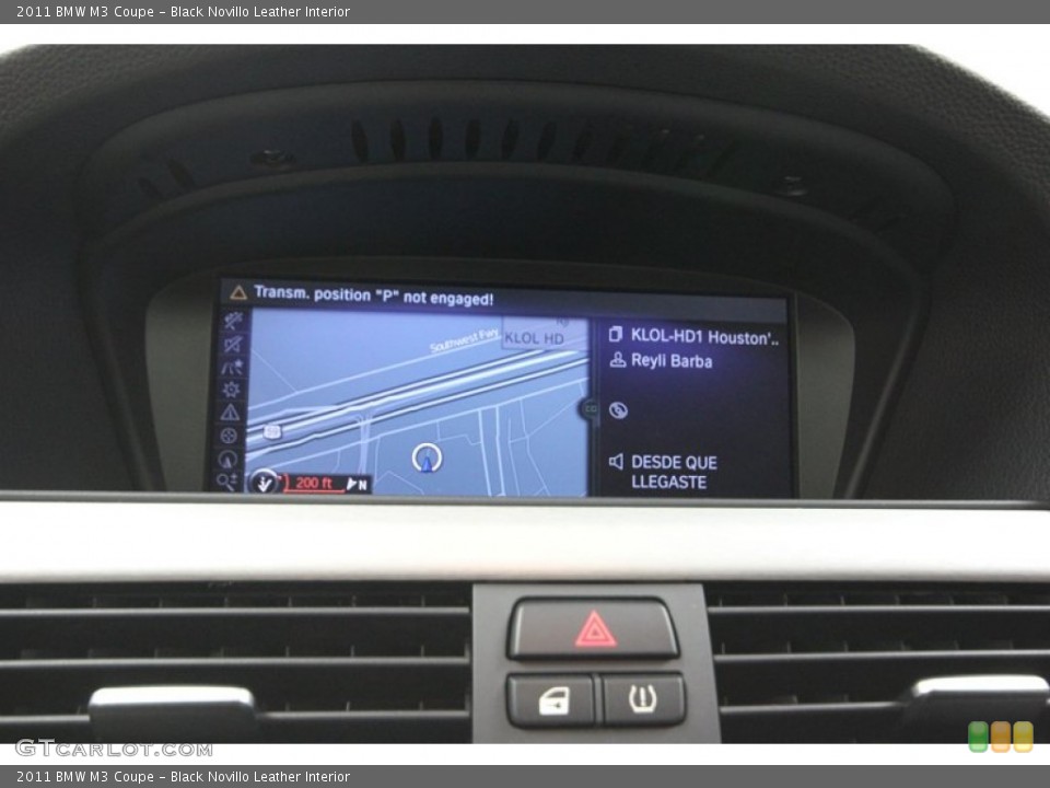 Black Novillo Leather Interior Navigation for the 2011 BMW M3 Coupe #80143386