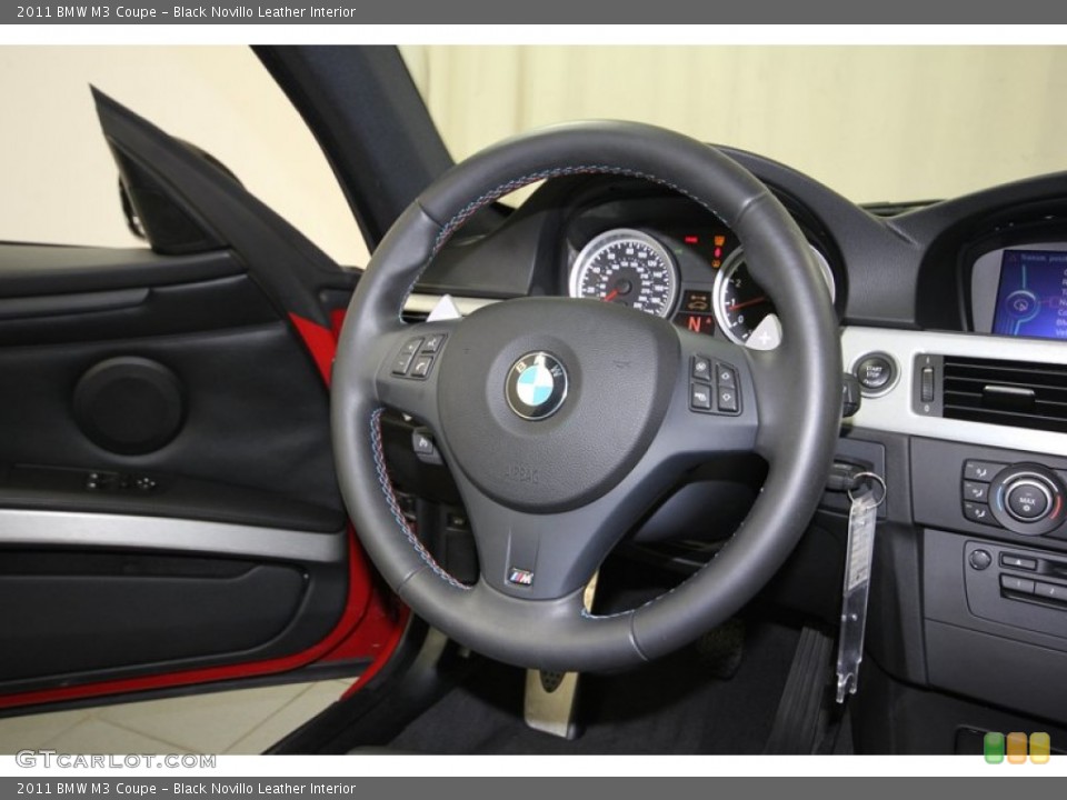 Black Novillo Leather Interior Steering Wheel for the 2011 BMW M3 Coupe #80143533