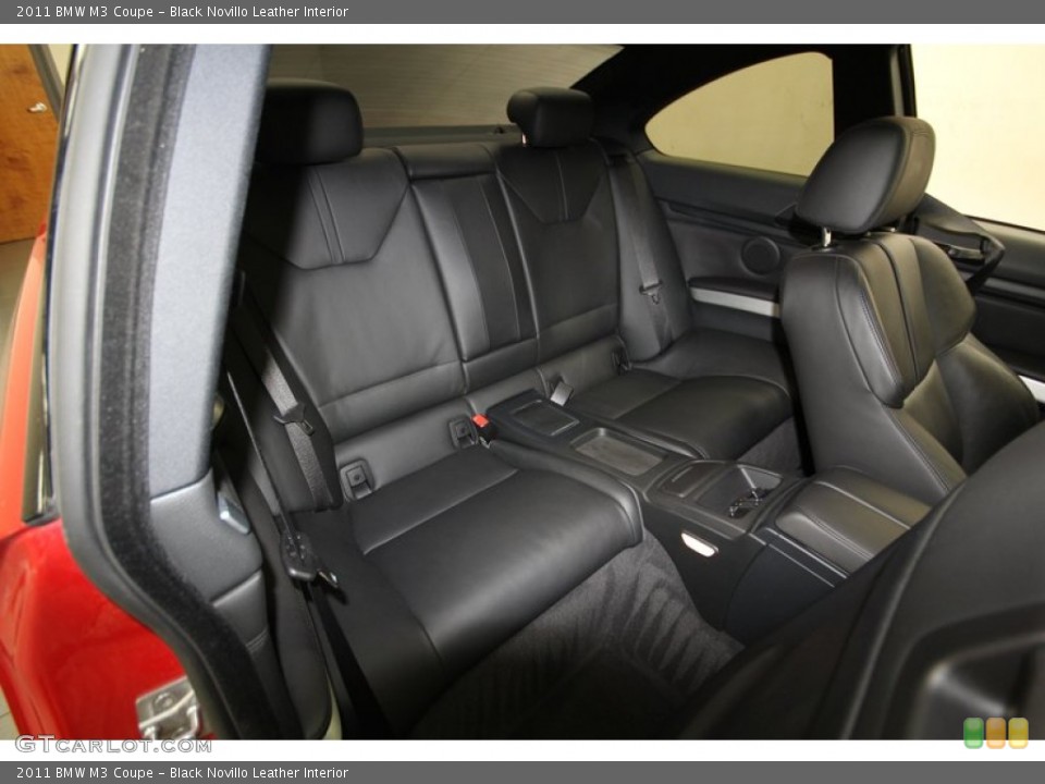 Black Novillo Leather Interior Rear Seat for the 2011 BMW M3 Coupe #80143613