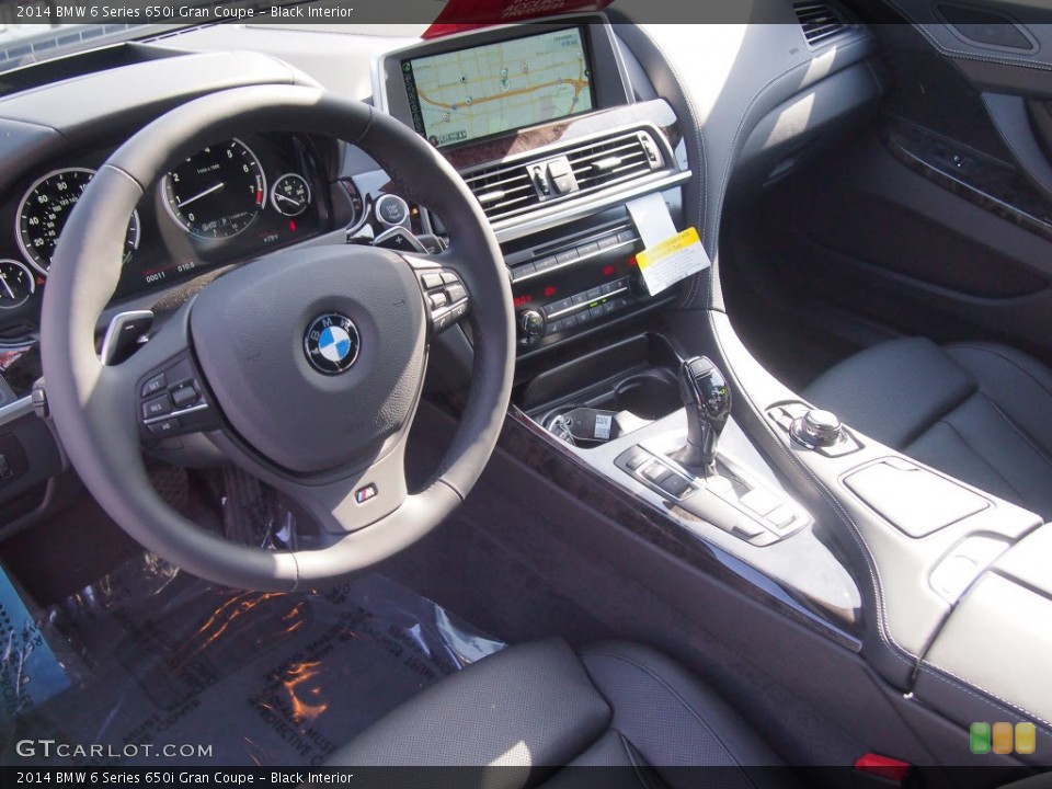 Black Interior Prime Interior for the 2014 BMW 6 Series 650i Gran Coupe #80143845