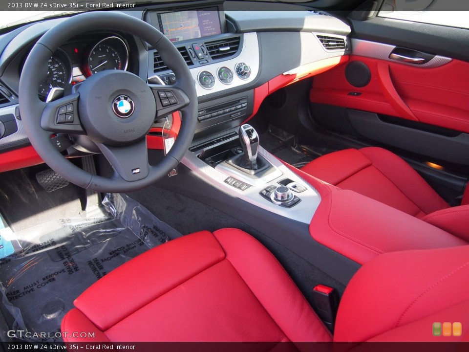 Coral Red 2013 BMW Z4 Interiors