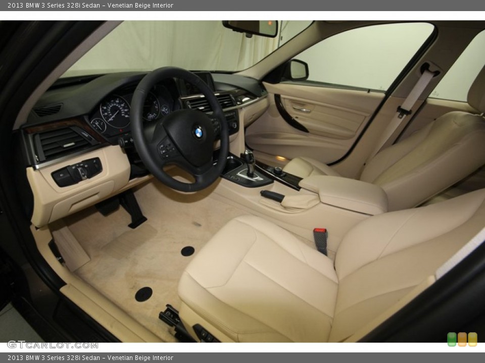 Venetian Beige Interior Prime Interior for the 2013 BMW 3 Series 328i Sedan #80146407