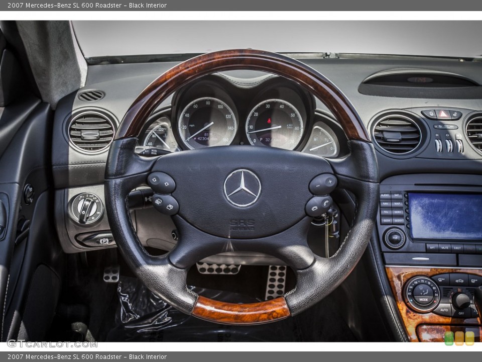 Black Interior Steering Wheel for the 2007 Mercedes-Benz SL 600 Roadster #80147396