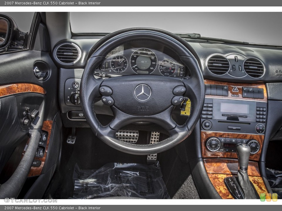 Black Interior Dashboard for the 2007 Mercedes-Benz CLK 550 Cabriolet #80147949