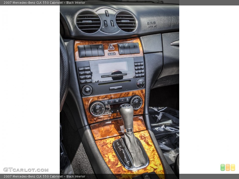 Black Interior Controls for the 2007 Mercedes-Benz CLK 550 Cabriolet #80147979