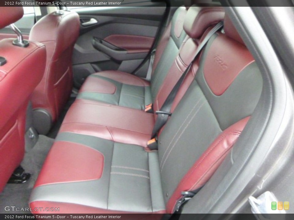 Tuscany Red Leather Interior Rear Seat for the 2012 Ford Focus Titanium 5-Door #80148093