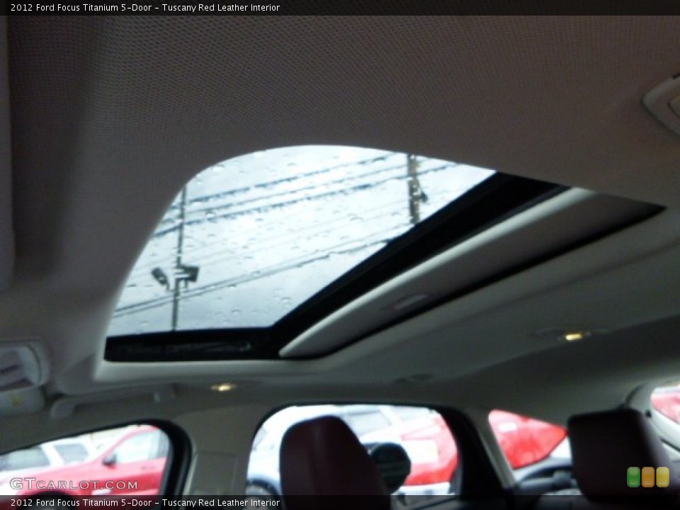 Tuscany Red Leather Interior Sunroof for the 2012 Ford Focus Titanium 5-Door #80148138