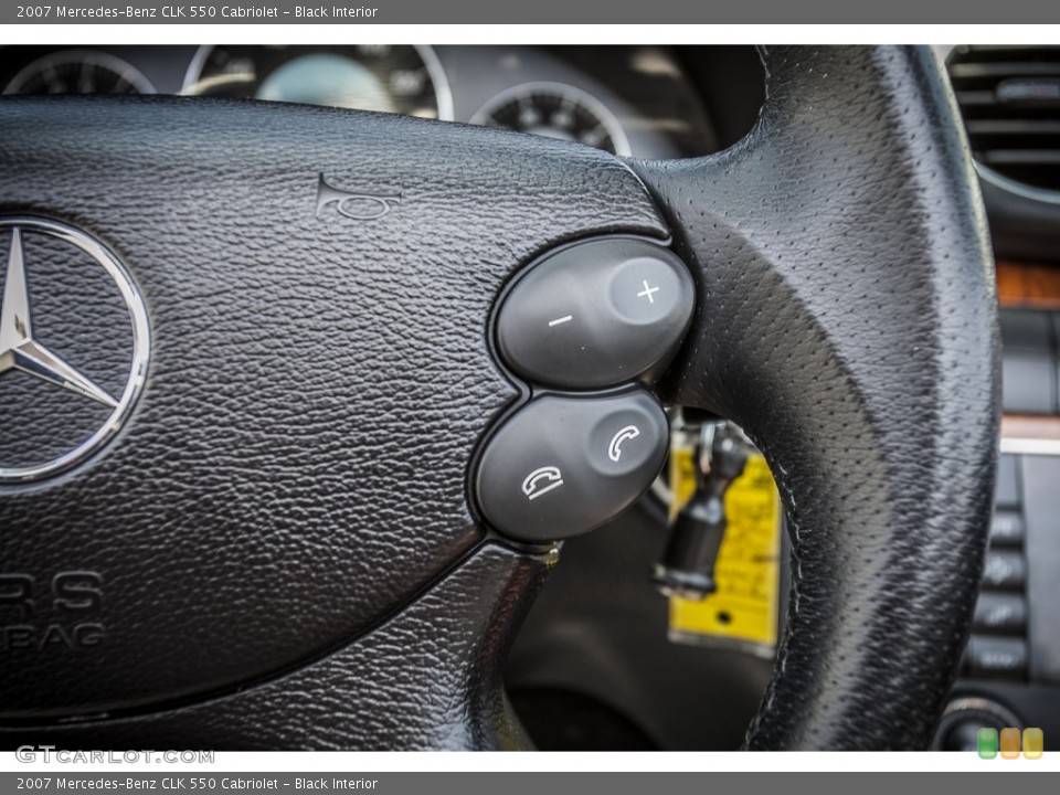 Black Interior Controls for the 2007 Mercedes-Benz CLK 550 Cabriolet #80148318