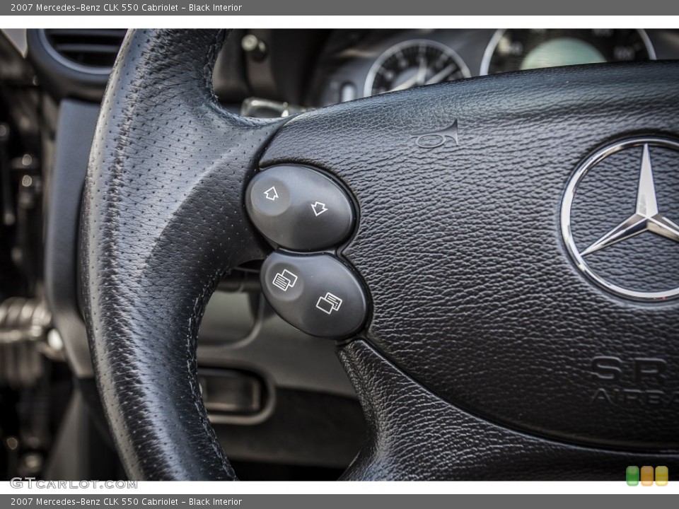 Black Interior Controls for the 2007 Mercedes-Benz CLK 550 Cabriolet #80148347