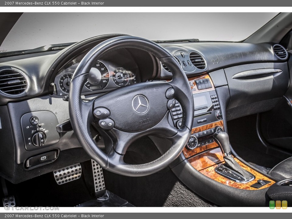 Black Interior Dashboard for the 2007 Mercedes-Benz CLK 550 Cabriolet #80148375