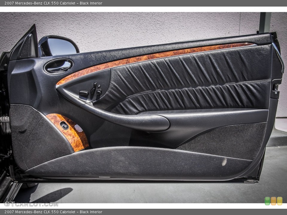 Black Interior Door Panel for the 2007 Mercedes-Benz CLK 550 Cabriolet #80148543