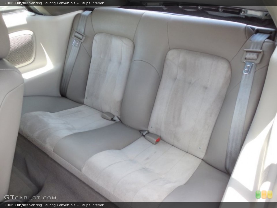 Taupe Interior Rear Seat for the 2006 Chrysler Sebring Touring Convertible #80148668
